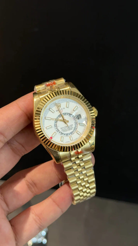Sky Dweller | Gold Jubilee Chain | White Dial