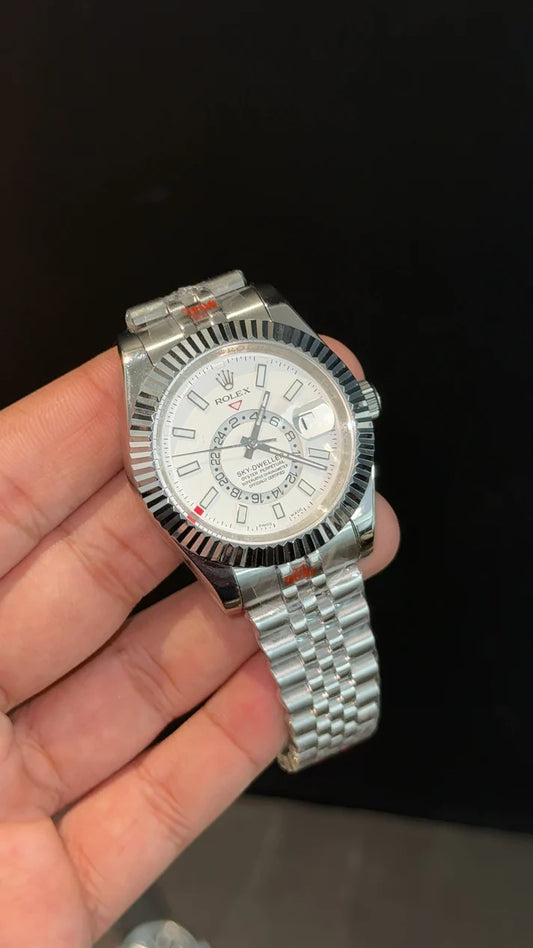 Sky Dweller | Silver Jubilee Chain | White Dial