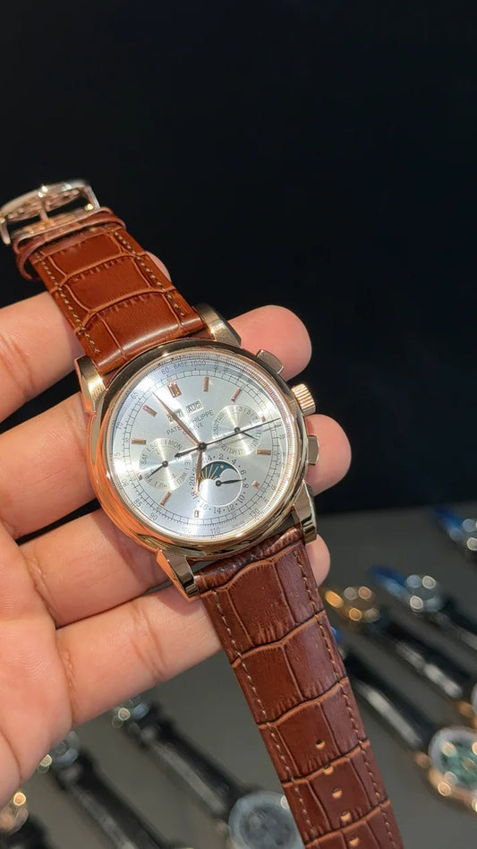 Patek Century | Auto | DayDate | White Dial | Brown leather strap