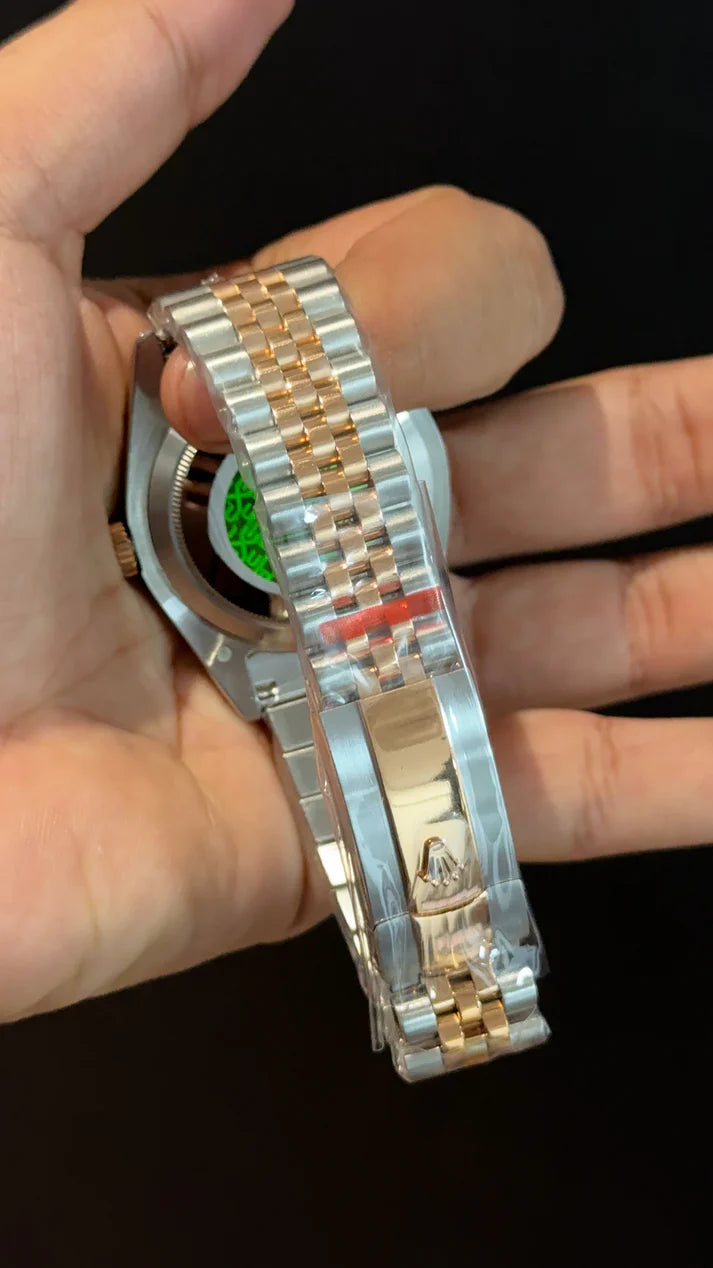 Datejust | Diamond Bezel | Rose Two Tone | Choco Diamond Dial