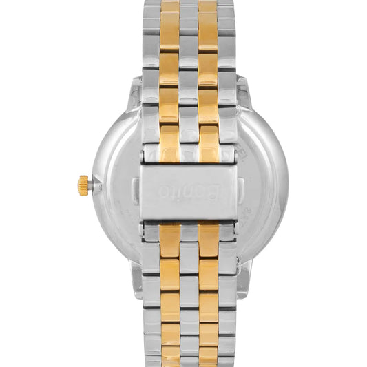 Bonito K-5136-TTGLD-BLK Metal Band Men Watch