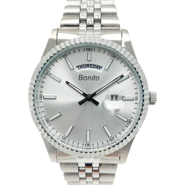Bonito K-6007-GLD Metal Band Men Watch