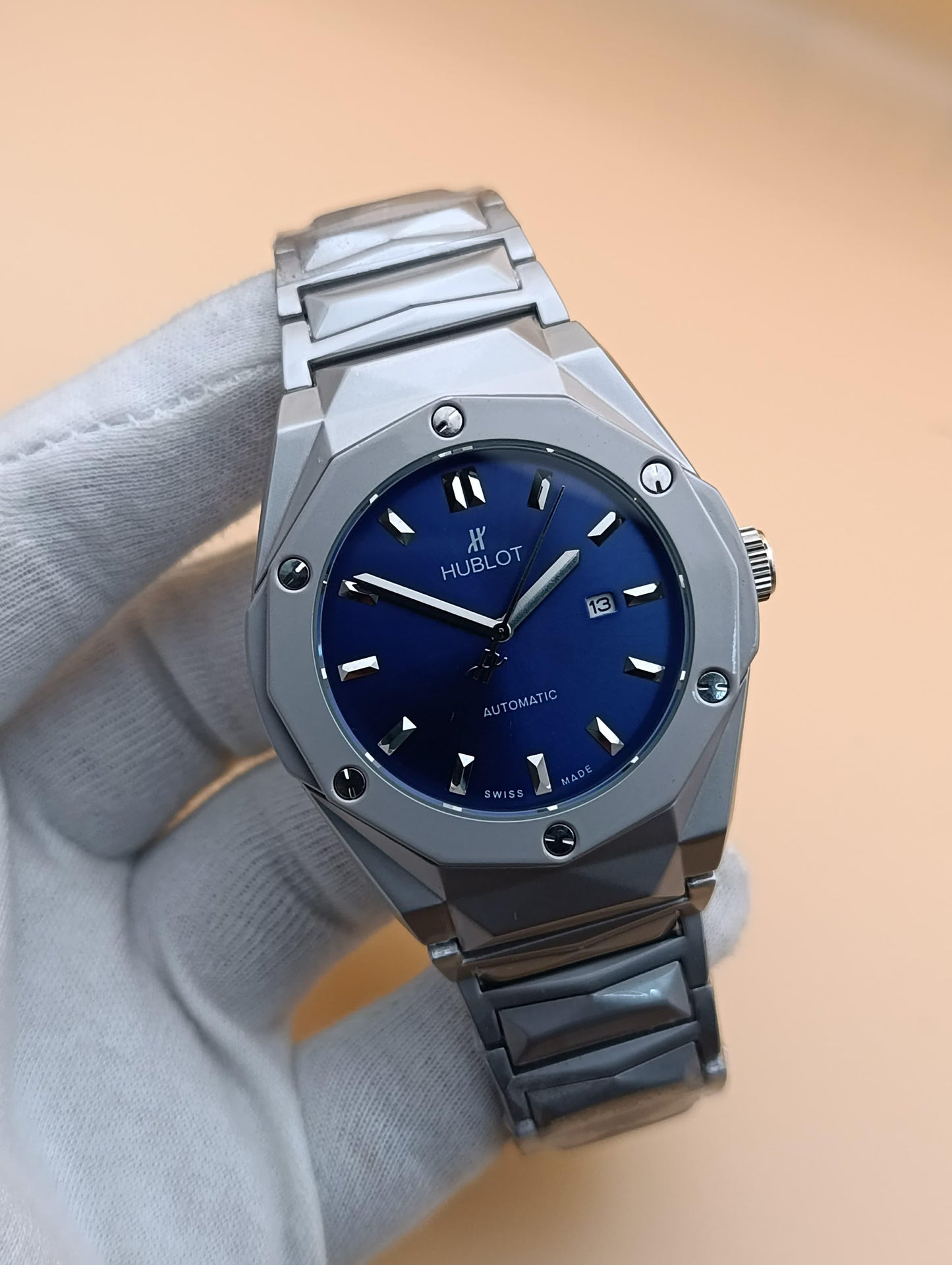 HUBLOT Classic | Fusion Silver | Blue Dial