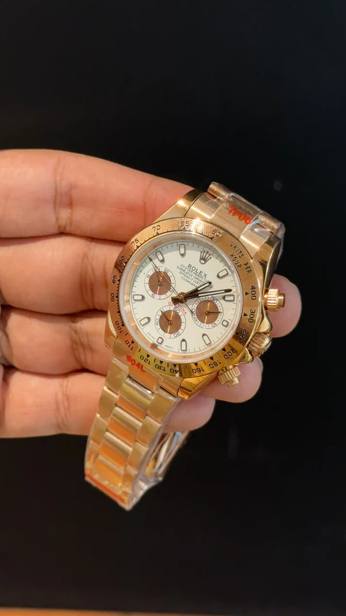 Daytona | Rose Chain | Rose Chrono | White Dial