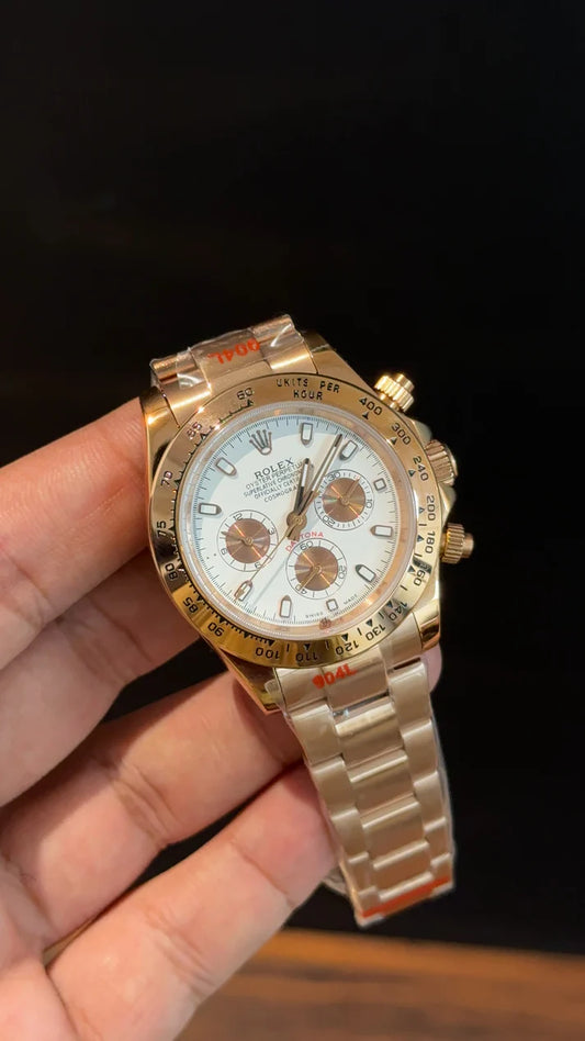 Daytona | Rose Chain | Rose Chrono | White Dial