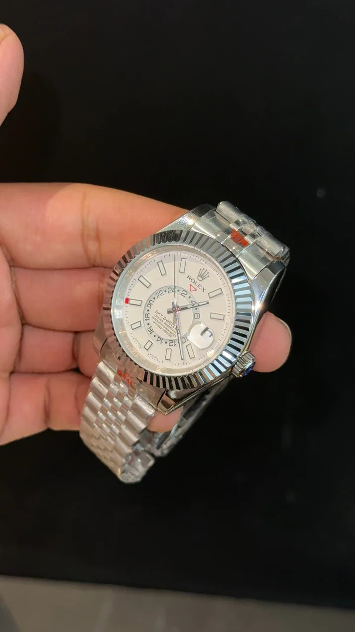 Sky Dweller | Silver Jubilee Chain | White Dial
