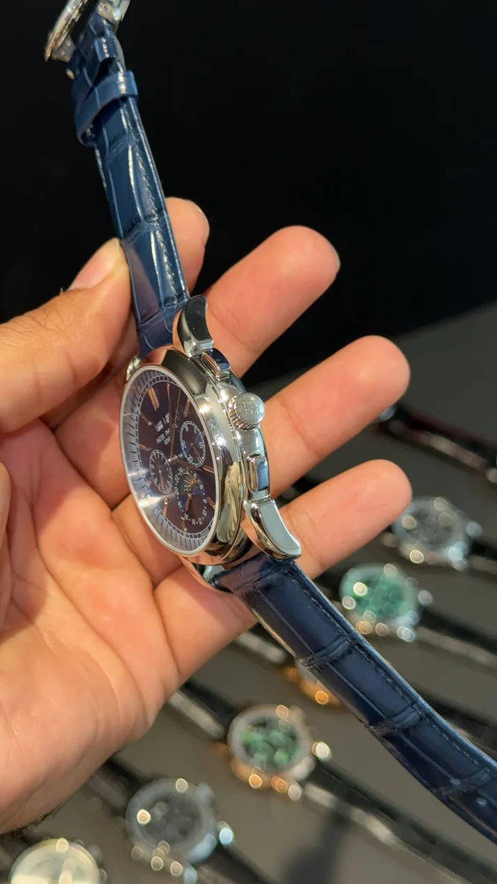 Patek Century | Auto | Blue Index Dial | Blue leather strap