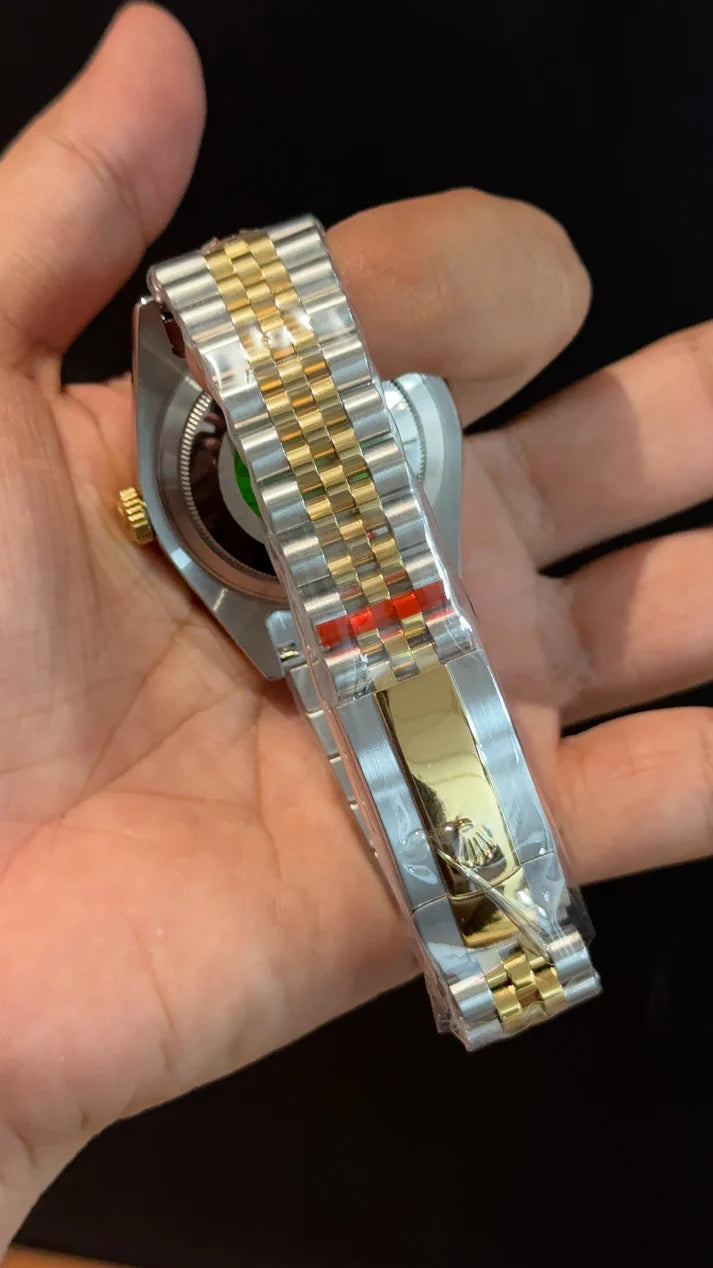 DateJust | Diamond Bezel | Gold Two Tone | Gold Dial