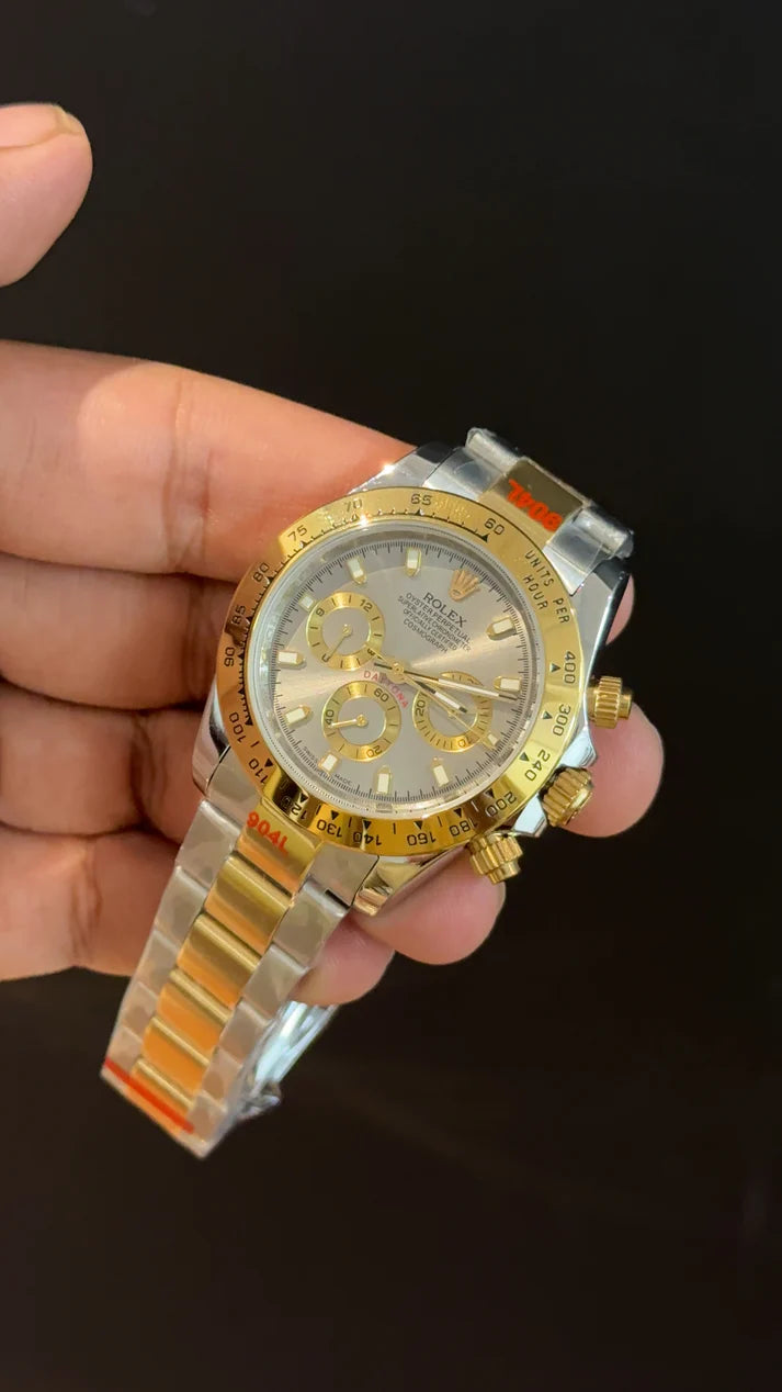 Daytona | Gold Two Tone | Chrono | Grey Dial