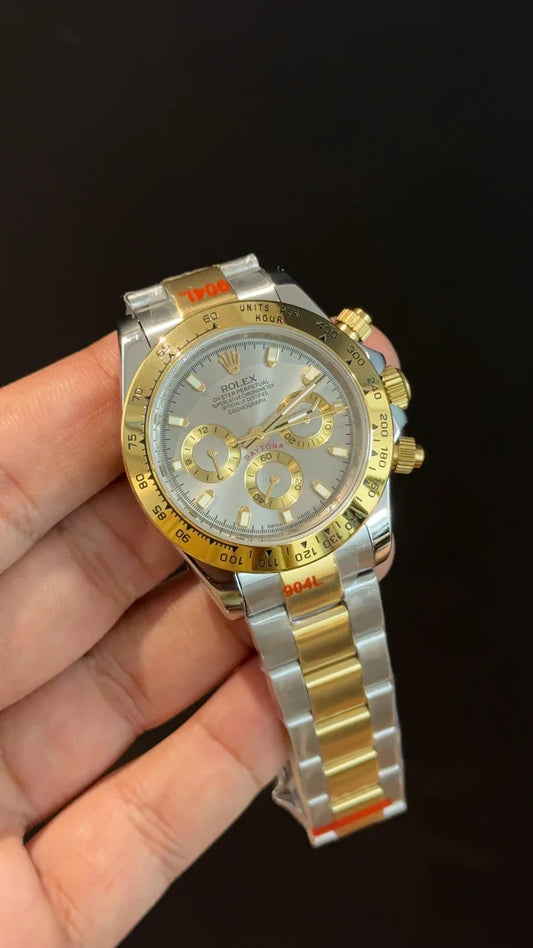 Daytona | Gold Two Tone | Chrono | Grey Dial