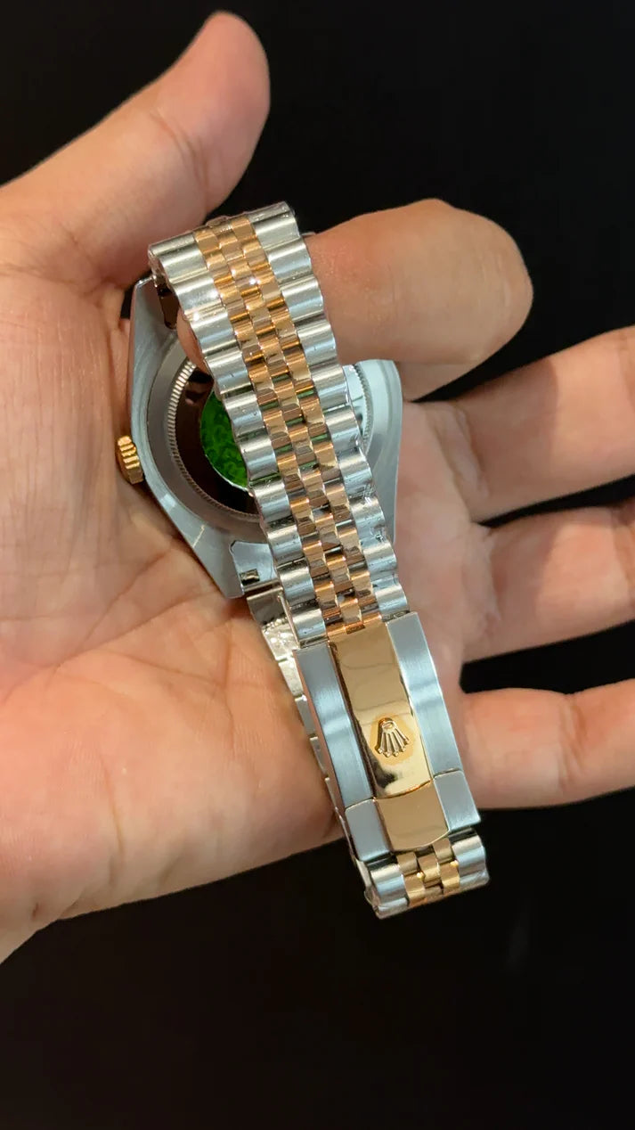 Datejust | Diamond Bezel | Rose Two Tone | Grey Diamond Dial