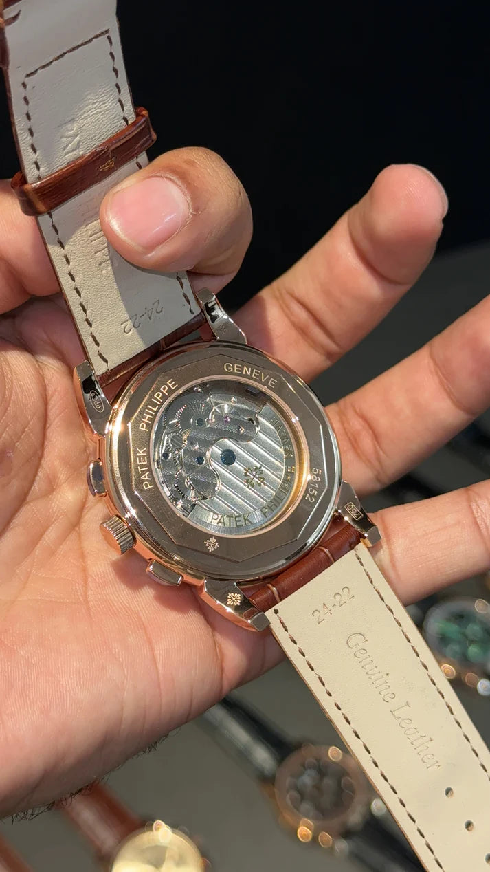 Patek Century | Auto | Diamond White Dial | Brown leather strap