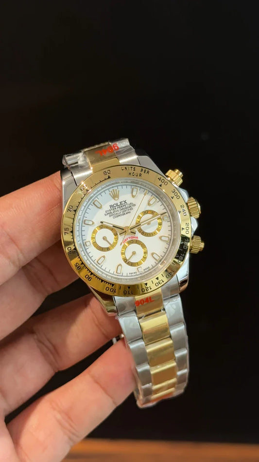 Daytona | Gold Two Tone | Chrono | White Dial