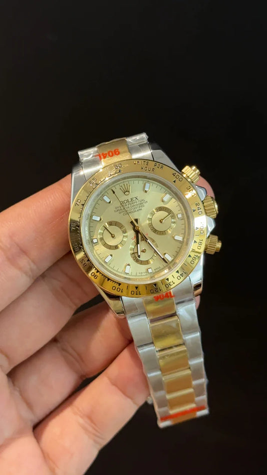 Daytona | Gold Two Tone | Chrono | Gold Dial