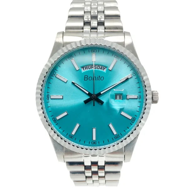 Bonito K-6007-GLD Metal Band Men Watch