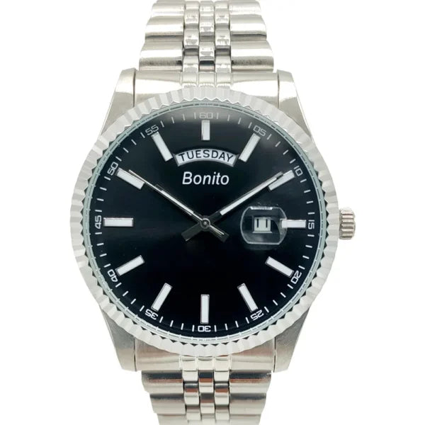 Bonito K-6007-GLD Metal Band Men Watch