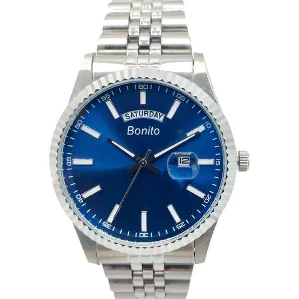 Bonito K-6007-GLD Metal Band Men Watch