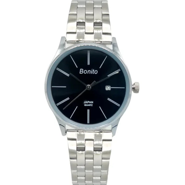 Bonito Q-1028-CH-BLU Metal Band Women Watch